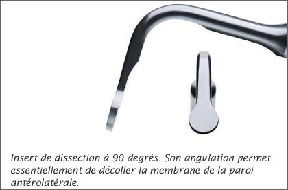 insert de dissection à 90 degrés